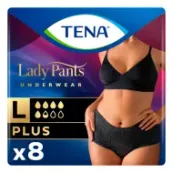 Урологічні труси Tena Lady Pants Plus для жінок Large Black №8