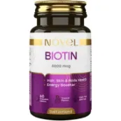Вітаміни Novel Новел Біотин 5000 мкг таблетки жувальні з тропічним смаком №60