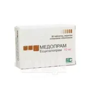 Медопрам таблетки вкриті плівковою оболонкою 10 мг блістер №30