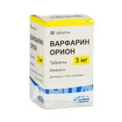 Варфарин Оріон таблетки 3 мг №30