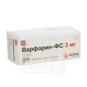 Варфарин-ФС таблетки 3 мг блістер №100