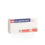 Ко-Диротон таблетки 10 мг + 12,5 мг №30