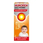 Нурофєн для дітей суспензія оральна 100 мг/5 мл флакон з полуничним смаком 100 мл