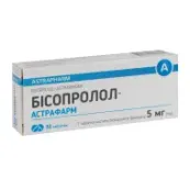 Бісопролол-Астрафарм таблетки 5 мг блістер №30