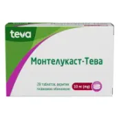 Монтелукаст-Тева таблетки вкриті плівковою оболонкою 10 мг №28