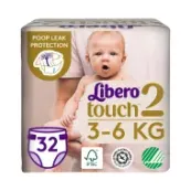 Подгузники для детей Libero Touch 2 3-6 кг №32