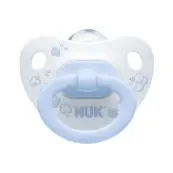 Пустушка силіконова Nuk Baby Blue 10736327 з кільцем розмір 2