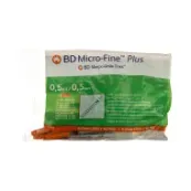 Шприц инсулиновый BD Micro-Fine Plus 0,5 мл U-100 с иглой 29G (0,33 мм х 12,7 мм) №10
