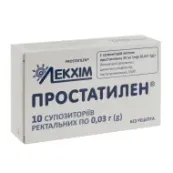 Простатилен суппозитории ректальные 0,03 г №10