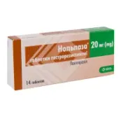 Нольпаза таблетки гастрорезистентні 20 мг №14