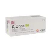 Діфорс 80 таблетки вкриті плівковою оболонкою 5 мг + 80 мг блістер №30