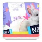 Туалетний папір Karo ролик рожева №4
