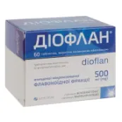 Діофлан таблетки вкриті плівковою оболонкою 500 мг блістер №60