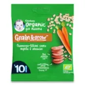 Пшенично-вівсяні снеки Gerber Organic Морква й Апельсин з 10 місяців 7 г