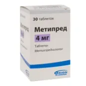 Метипред таблетки 4 мг №30